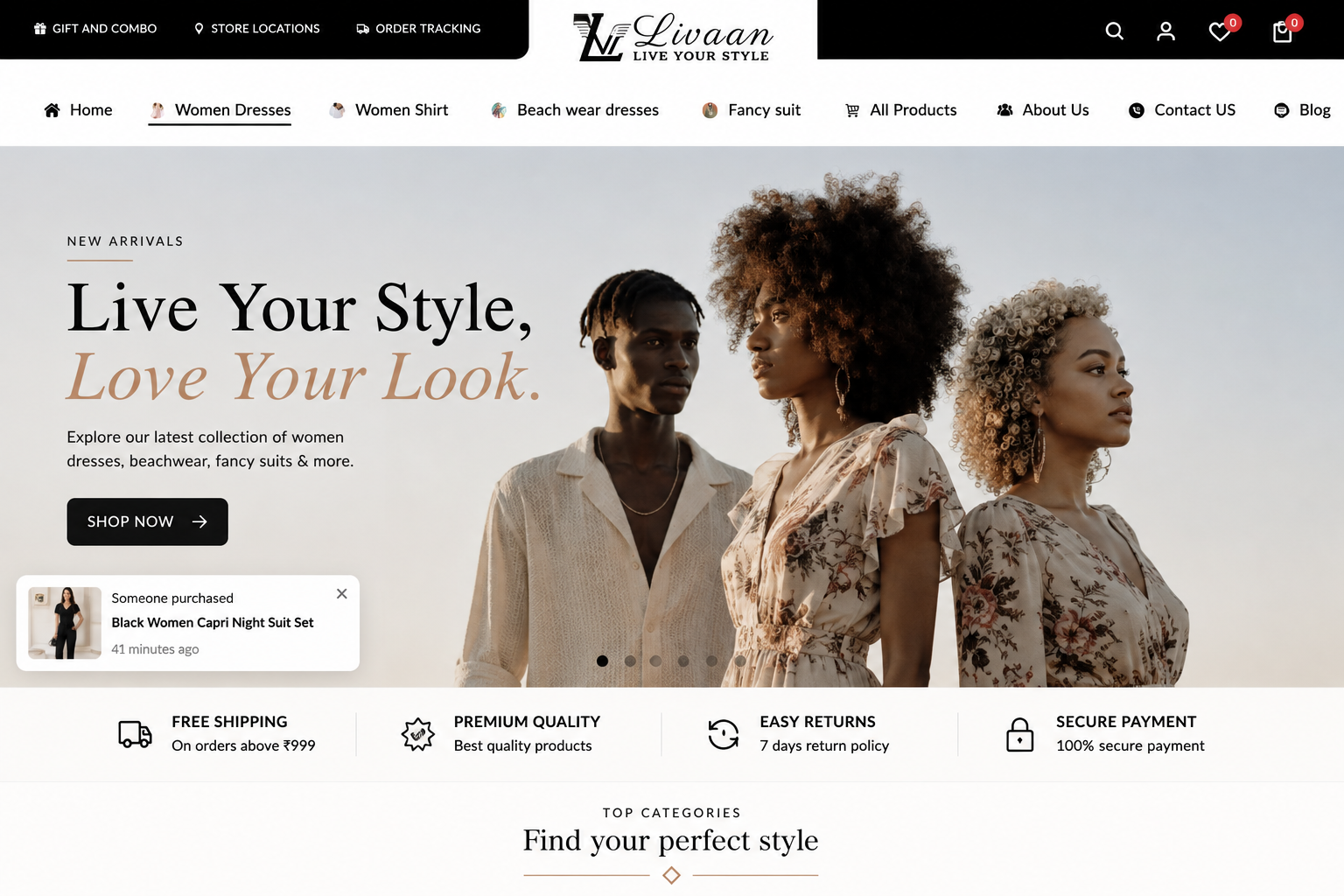 Livaan Living Website